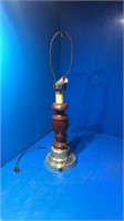 Wooden lamp stand