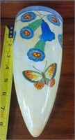 Wall Pocket Vase with Butterfly