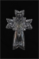 Heavy Glass Cross Candy Dish