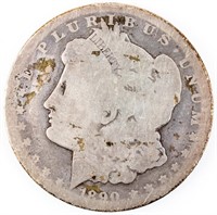 Coin 1890-CC  Morgan Silver Dollar AG