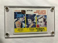 1980-81 Autographed Guy Lafleur OPC Hockey Card