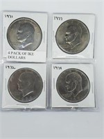 4 Pack of Eisenhower Dollars