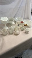 Group of Milk Glass