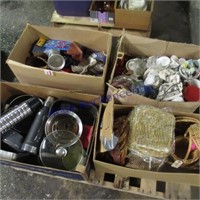 Baskets, dishes, pans, thermos