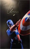 Autograph Avengers Chris Evans Poster
