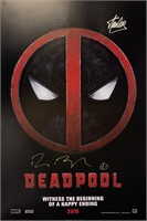 Autograph Deadpool Ryan Reynolds Poster