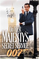 Autograph On Her Majesty's Secret Service Poster