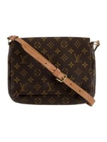 Louis Vuitton Brown Adjustable Strap Messenger Bag