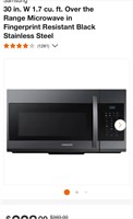 Samsung 30 in. W 1.7 cu. ft. Over the Range