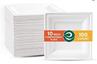ECO SOUL Pearl White 10 Inch Square [1000-Pack]
