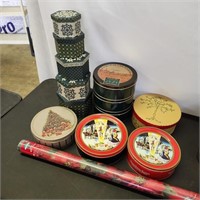 Holiday Boxes & Tins #1, new wrapping paper