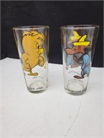 Pepsi cartoon glasses Henry Hawk and Slowpoke
