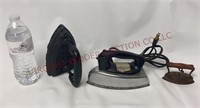 Cast Sad Iron, Nassau Iron & Dover Dolly Iron