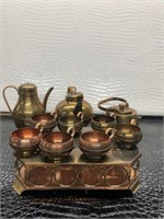 Brass Tea Set 11pc