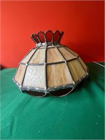 Vintage Stained Glass Lamp Shade 16'