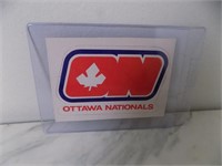 1972 - 73 Ottawa Nationals WHA