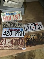 1942 Nebraska license plates and others