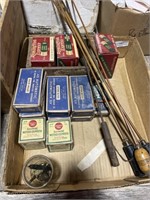 Box of Vintage Ammo & Rods-NO SHIPPING!!!