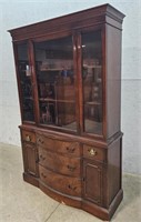 Mengle mahogany China cabinet 46"16"72"