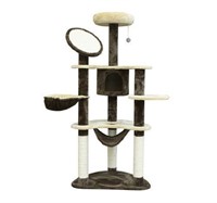 PawHut D2-0027 60" Cat Tree Scratching Tower Condo