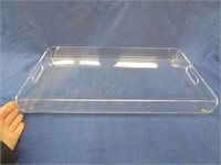 nice acrylic serving tray - 20in x 12in