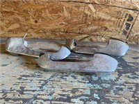 (3) 1957-58 Ford Door Handles: 2 Left Hand, +