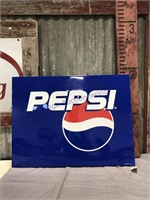 Pepsi tin sign