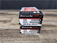 2 Boxes Hornady XTP 9x18 Makarov Reloading Bullets
