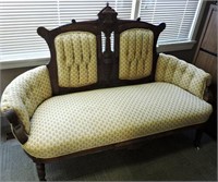 Beautiful Victorian Settee 63"L