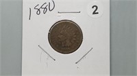 1880 Indian Head Cent rd1002