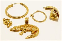 10K Y Gold Scrap & Non-Scrap Jewelry 3.7g