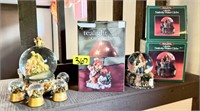 Water Globe and Tealight Candle Lamp Lot as-is