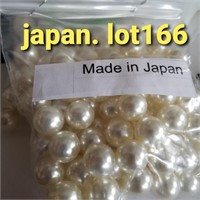 VTG JAPAN  14MM 1 HOLE WHITE PEARLS