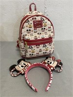 NWT Disney Loungefly Bag & Mini Mouse Ears