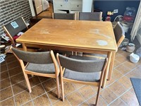 Mid Century Table With 6 Chairs-Buyer To