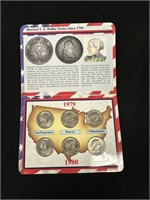 1979 & 1980 Susan B. Anthony Coin Set