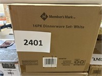 MM 16 pk dinnerware set- white