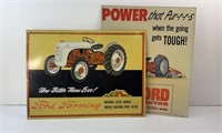(2) FORD TRACTOR METAL SIGN