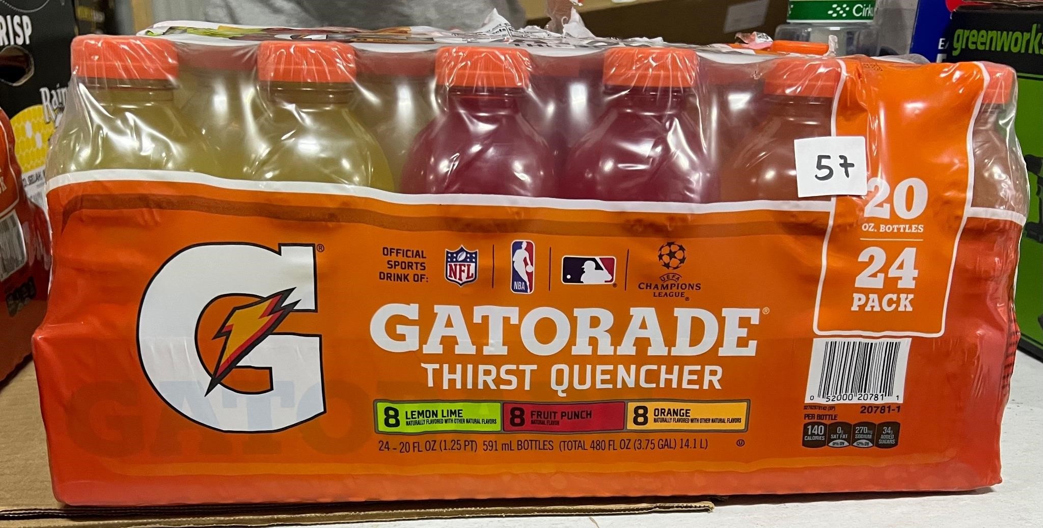 Gatorade 3 Flavors, 24pk, 20floz