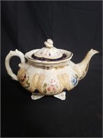 Antique hand painted porcelain teapot