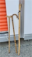 Pair of Canes & Walking Stick