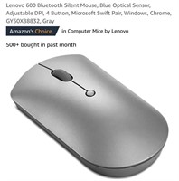 Lenovo 600 Bluetooth Silent Mouse, Blue Optical