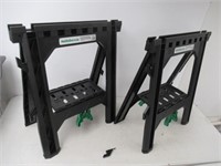 "As Is" 2-Pc Metabo HPT Foldable Sawhorses,