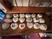 Trinket boxes and wall display
