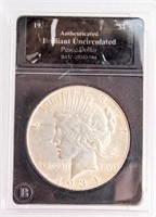 Coin 1934 Peace Silver Dollar Beckett Certified