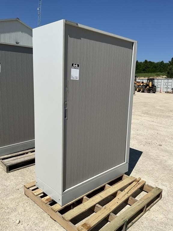 Metal Cabinet with Drawer and Shelves