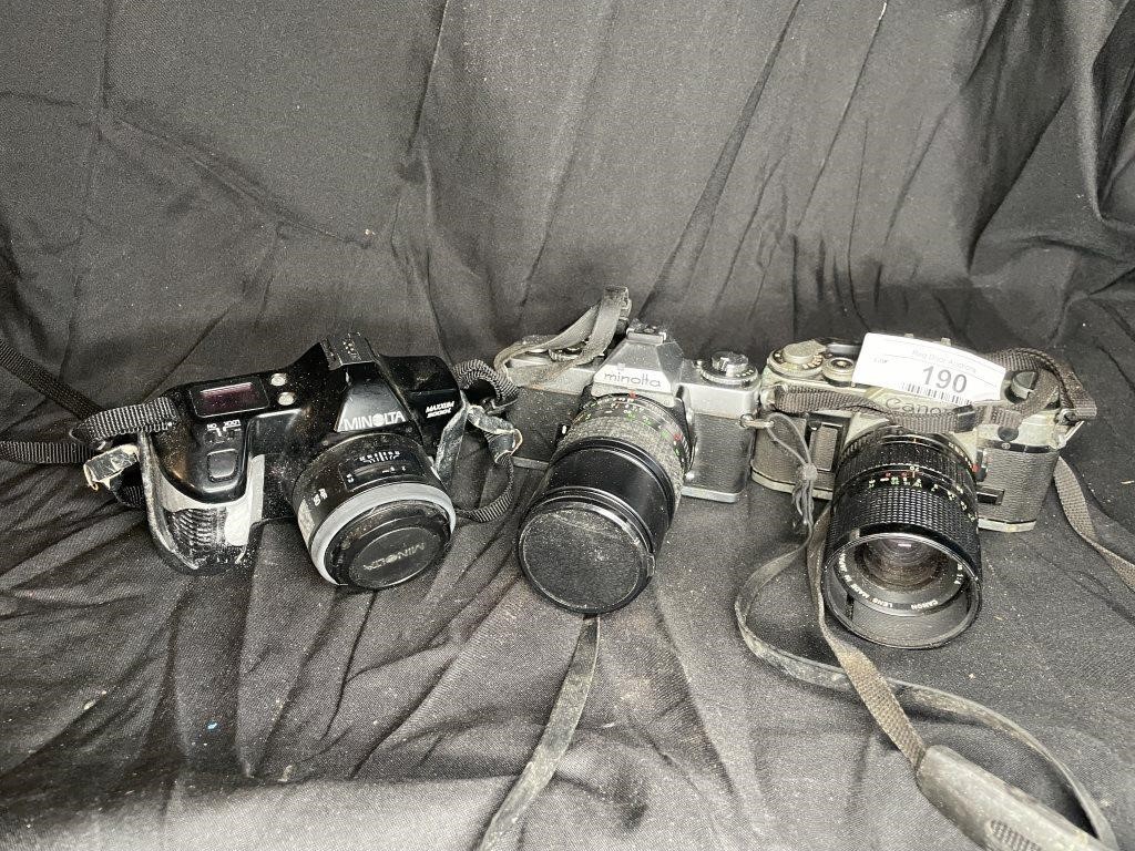 Three 35mm cameras