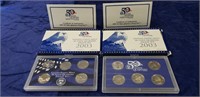 (2) 2003 U.S. Mint 50 State Quarters Proof Sets