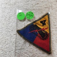 World War 2 4th Armored Division Patch