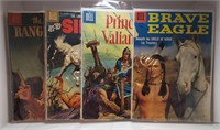 Comics Dell  1950's  4 books - Condition varies